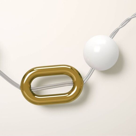 kate spade x Target Indoor Outdoor White Gold Tone String Lights - Picture 4 of 12